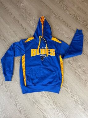 NHL Blue and Gold Team Pullover Hoodie